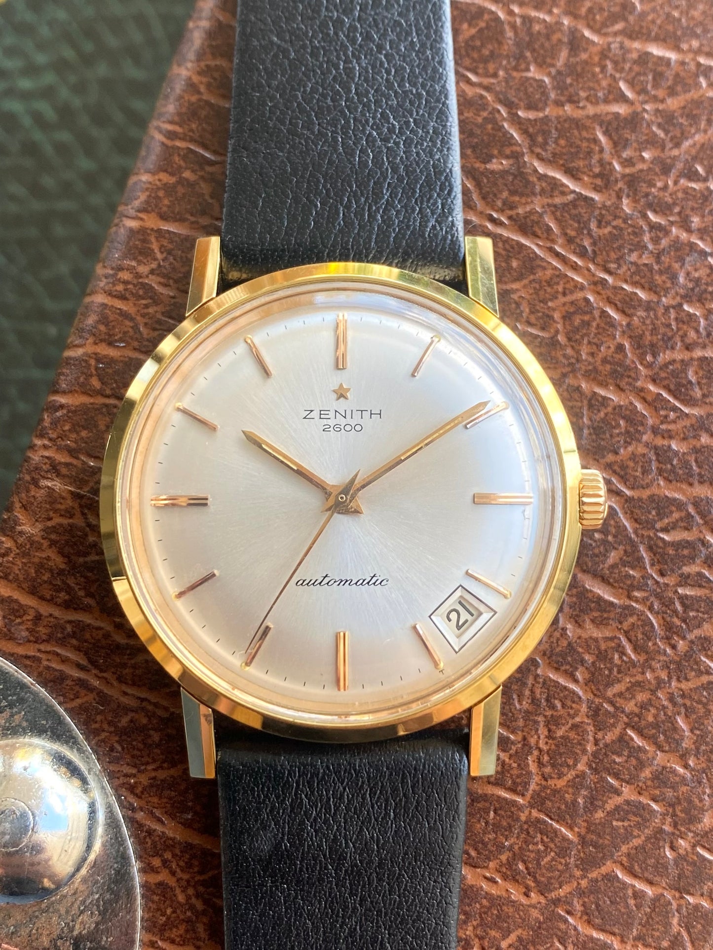 Zenith 2600 - Montre Vintage Automatique Cal. 2532 Mécanique Plaqué Or 1960