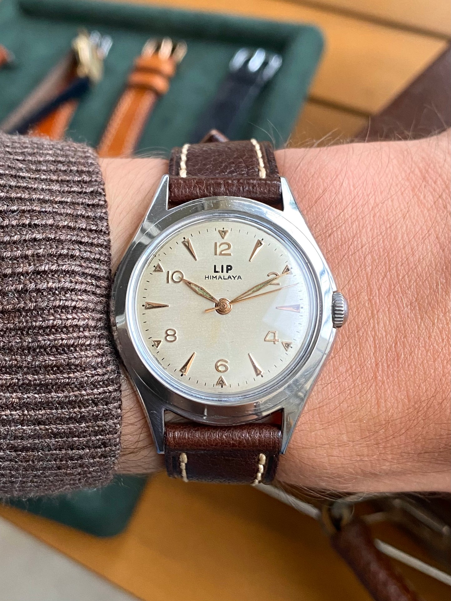 LIP Himalaya 1ère Génération R25 Montre Vintage Mécanique France 1950