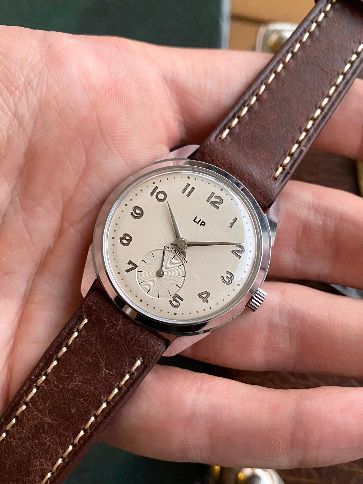 LIP France R25 Neuve de Stock NOS - Montre Vintage Mécanique 1960 + Bracelet