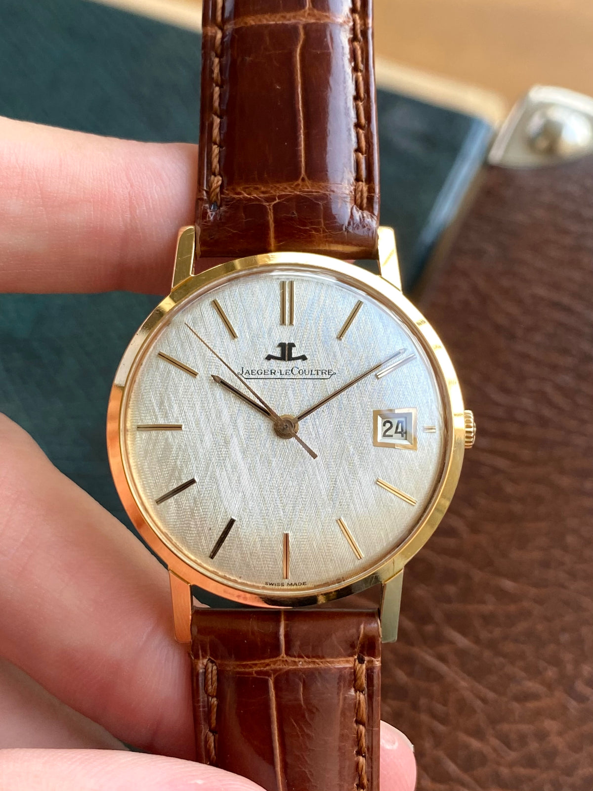 Jaeger-LeCoultre Extra Plate Cadran LIN Cal. 886 - Montre Suisse Vintage Mécanique 1960