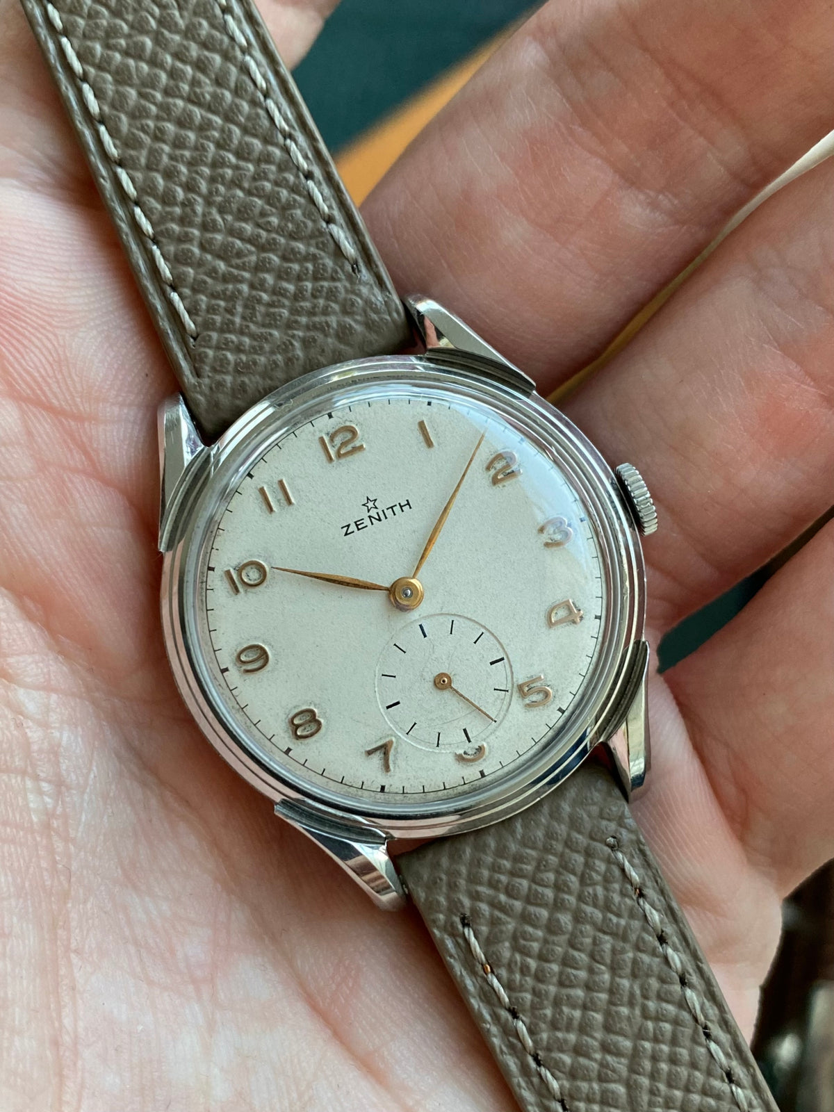 Zenith Cal. 106 Montre Vintage Mécanique Acier 1950