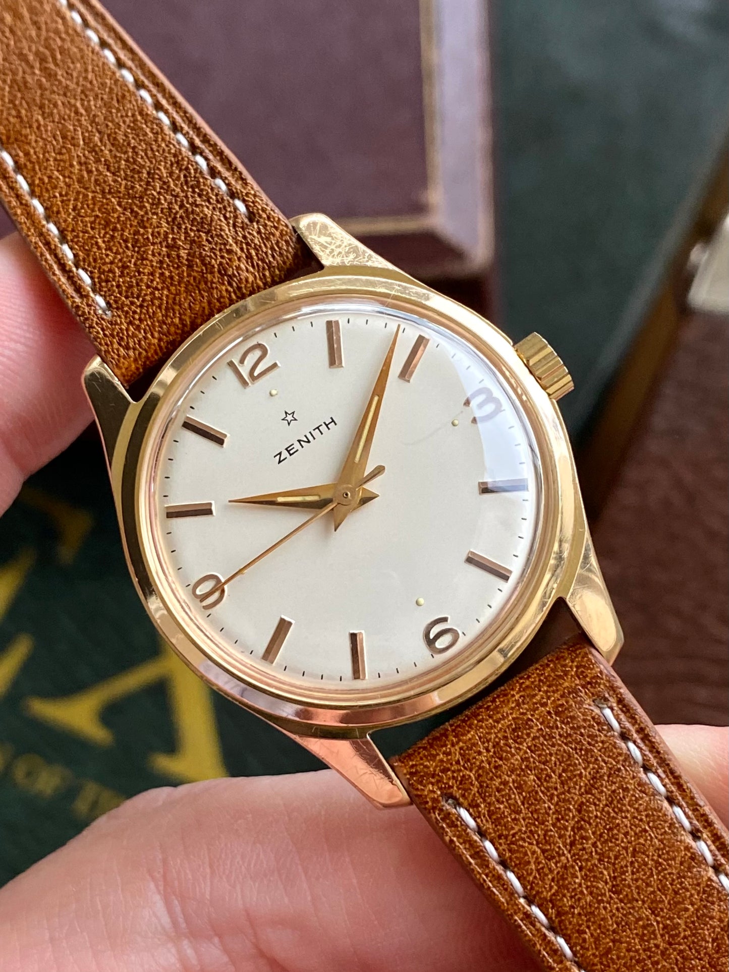 Zenith Cal. 106-50-6 Montre Vintage Mécanique Plaqué Or 1960