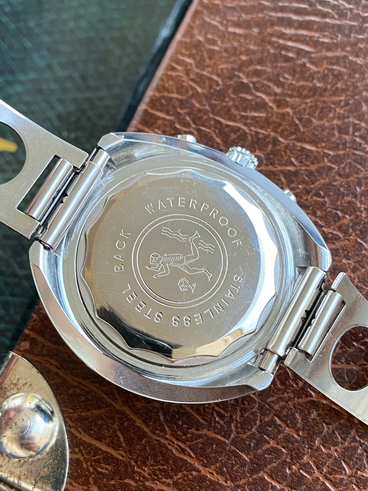 Difor France NOS Neuve Montre Vintage Chronographe Diver Plongée Valjoux 7734 - 1970