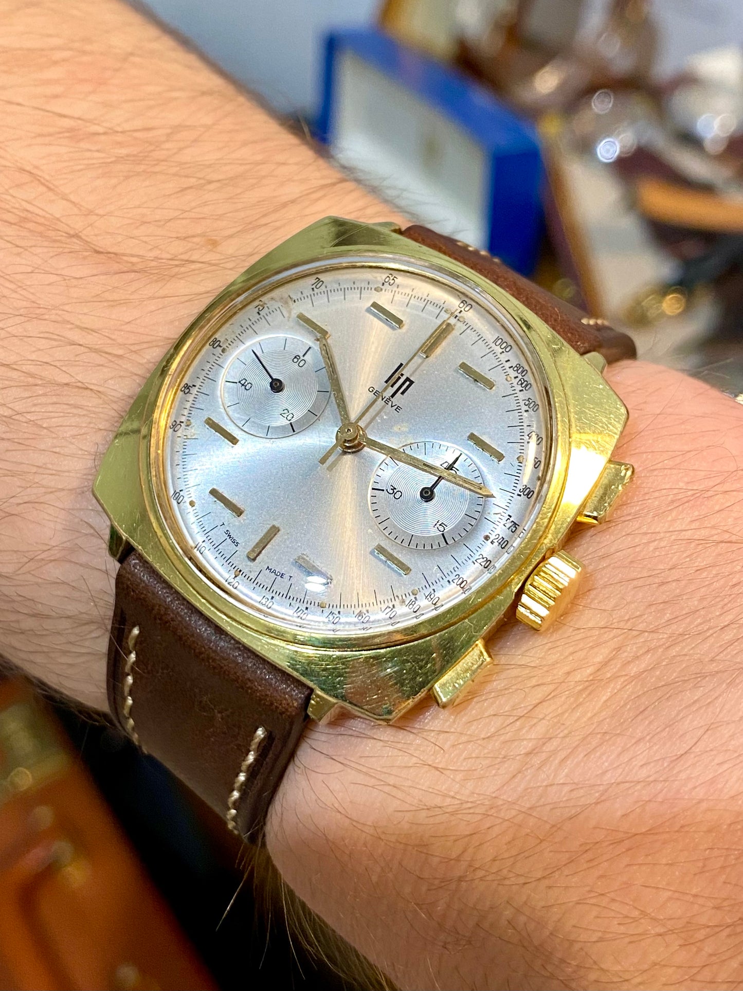 LIP Genève Chronograph RCH830 Montre Vintage Mécanique Swiss "Top Time" 1960