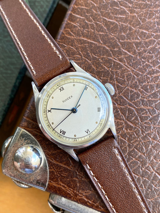 Suizex Montre Vintage Mécanique - cornes de vache - 1940