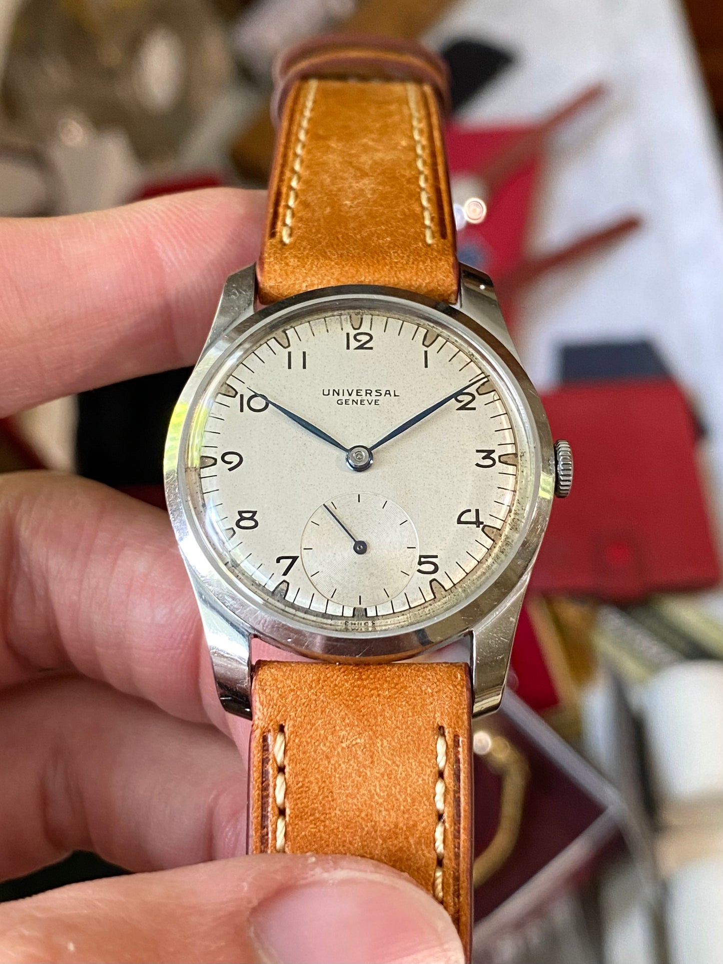 Universal Genève Montre Vintage Mécanique Cal.128 Réf. 212204 - 1954