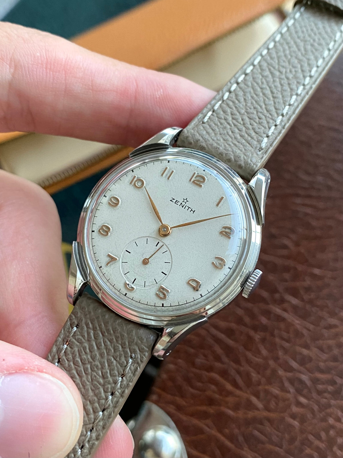 Zenith Cal. 106 Montre Vintage Mécanique Acier 1950