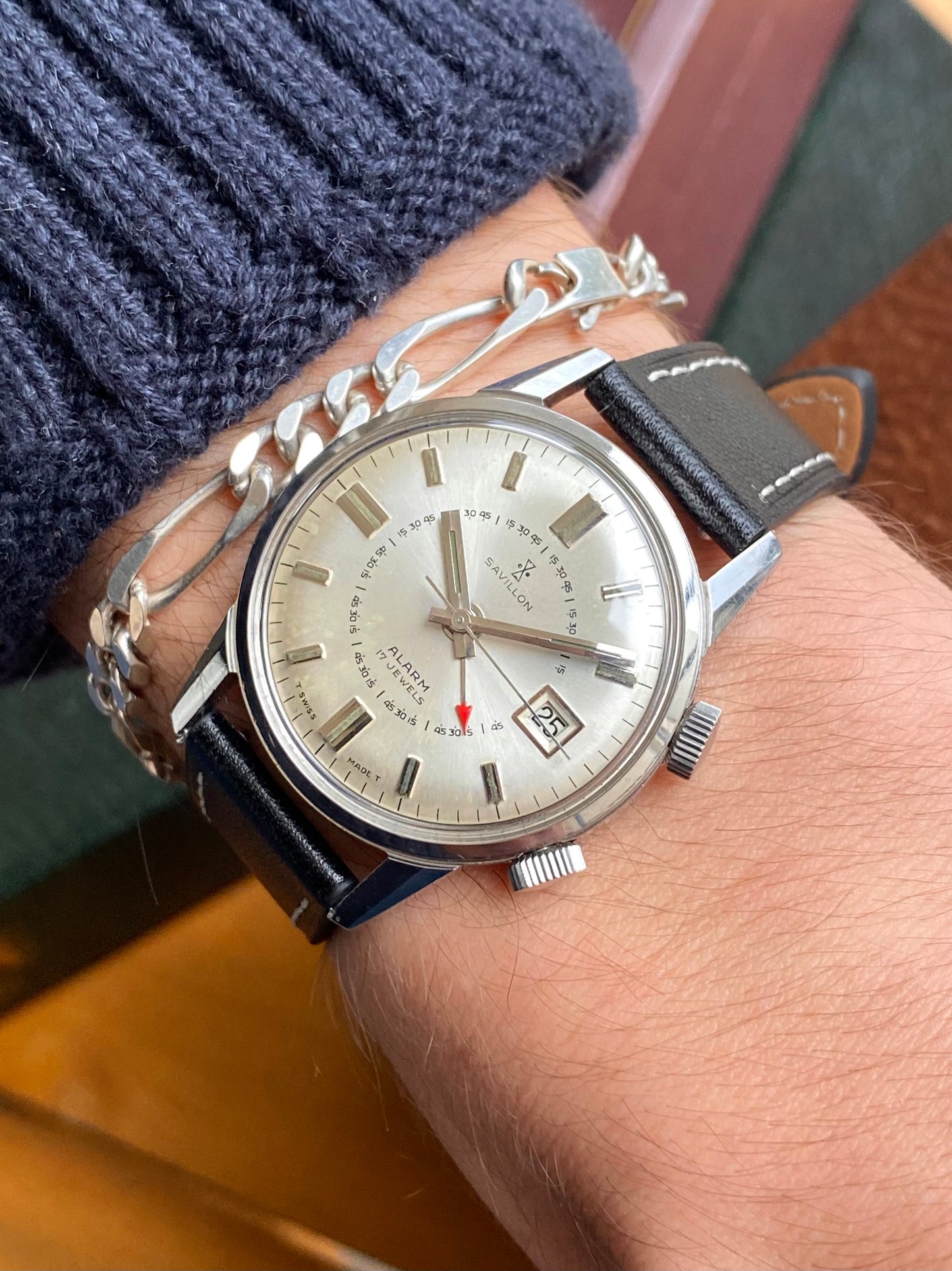 Savillon Alarm Montre Vintage Sonnerie Mécanique - Cal. As1568 Suisse - 1960