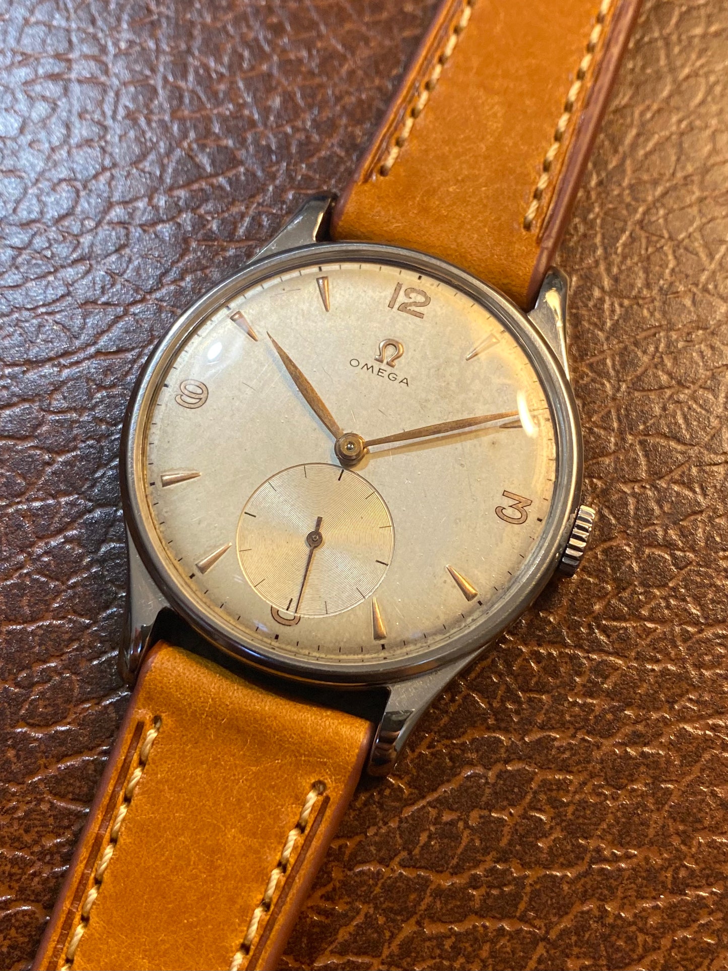 Omega Jumbo 37,8mm Montre Vintage Mécanique Cal.265 Réf.2181-3 - 1949