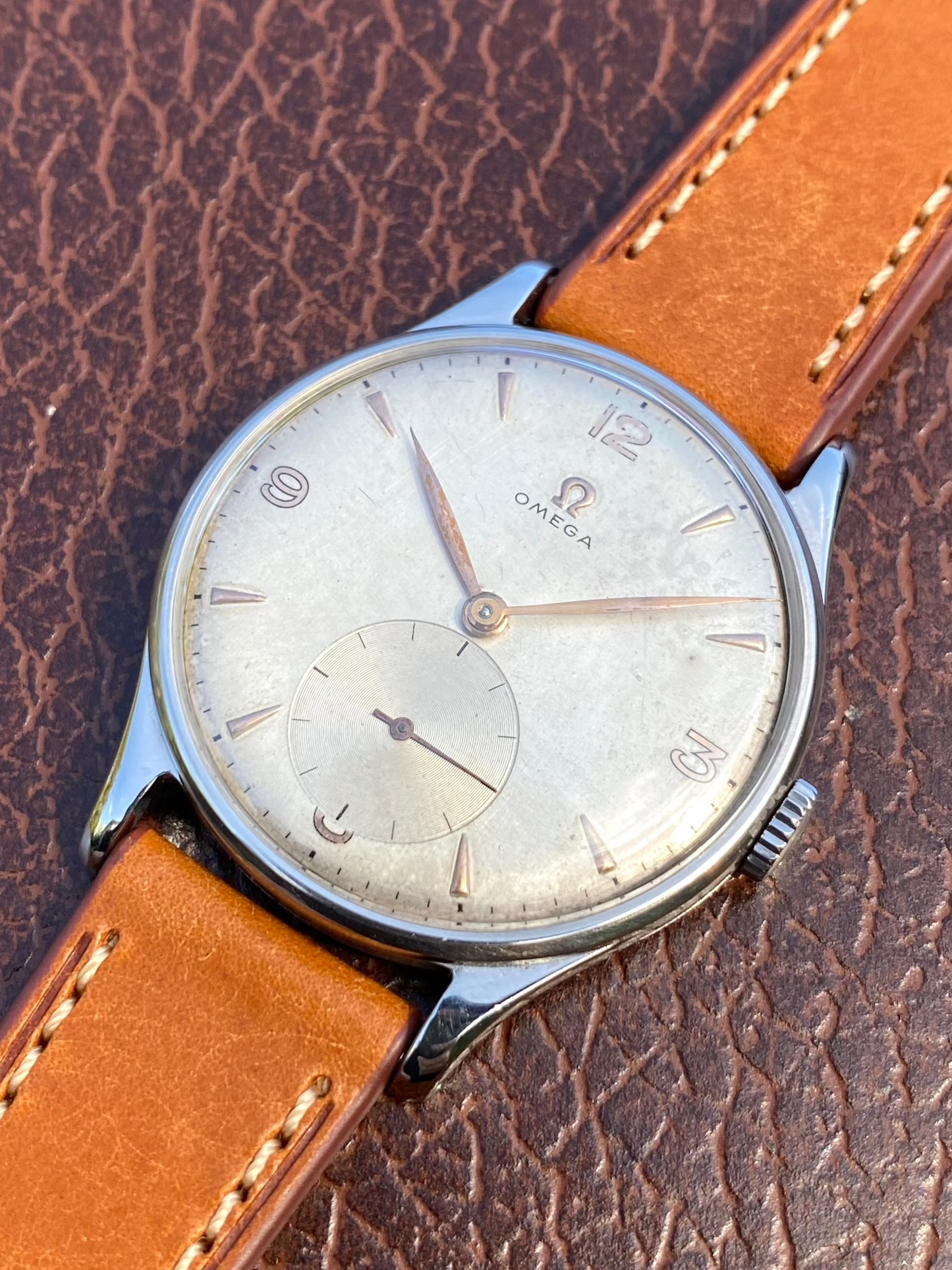 Omega Jumbo 37,8mm Montre Vintage Mécanique Cal.265 Réf.2181-3 - 1949