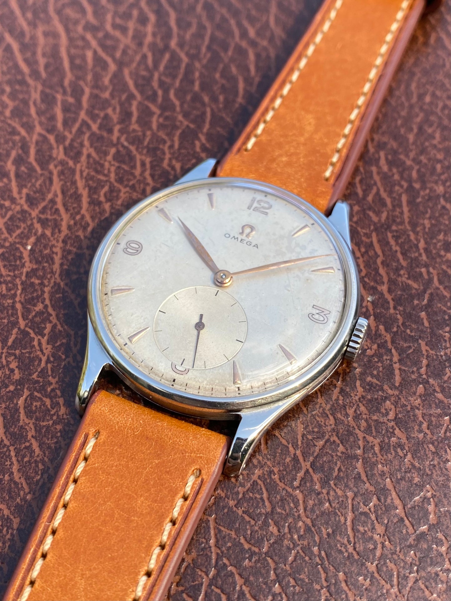 Omega Jumbo 37,8mm Montre Vintage Mécanique Cal.265 Réf.2181-3 - 1949