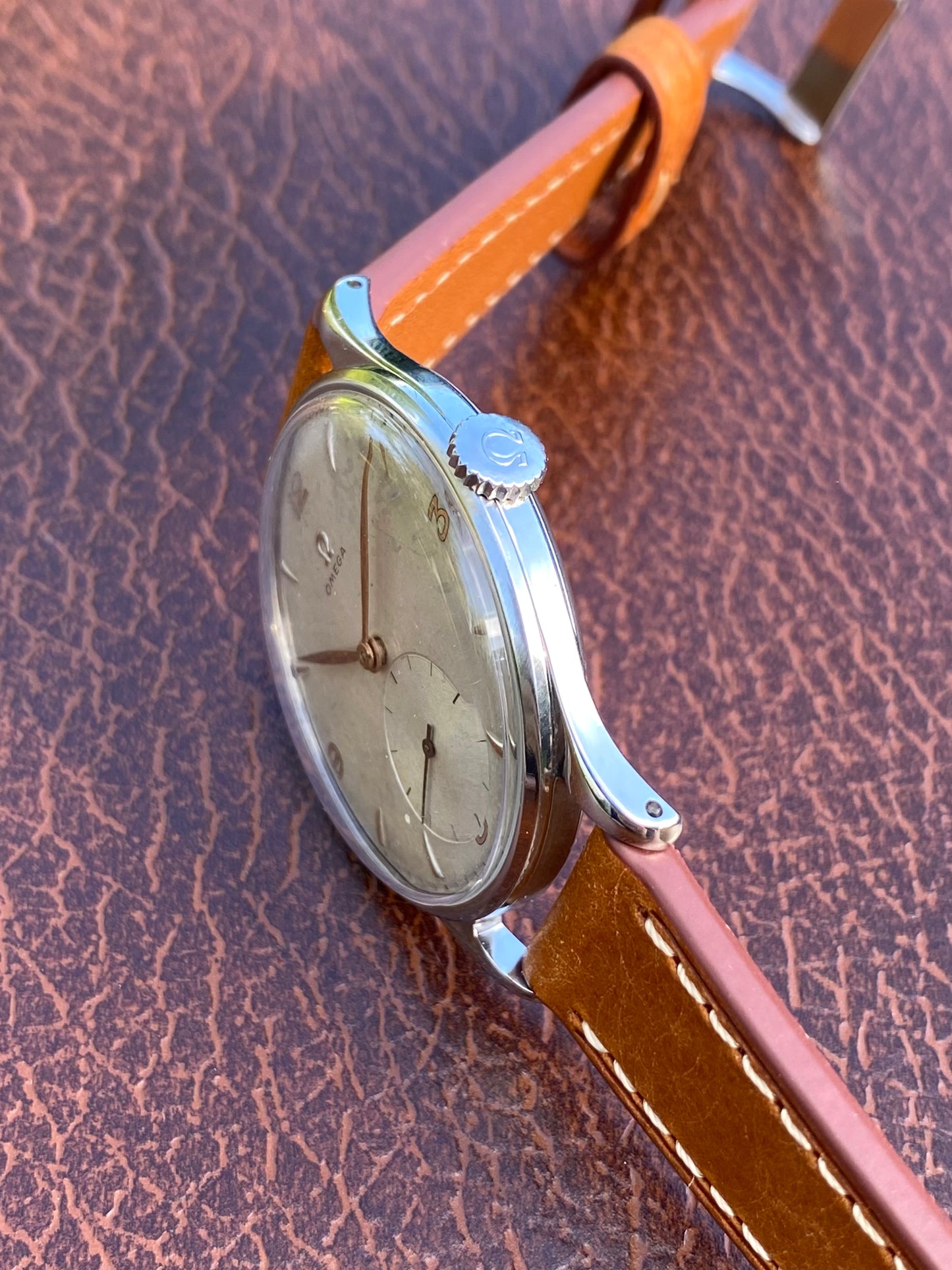 Omega Jumbo 37,8mm Montre Vintage Mécanique Cal.265 Réf.2181-3 - 1949
