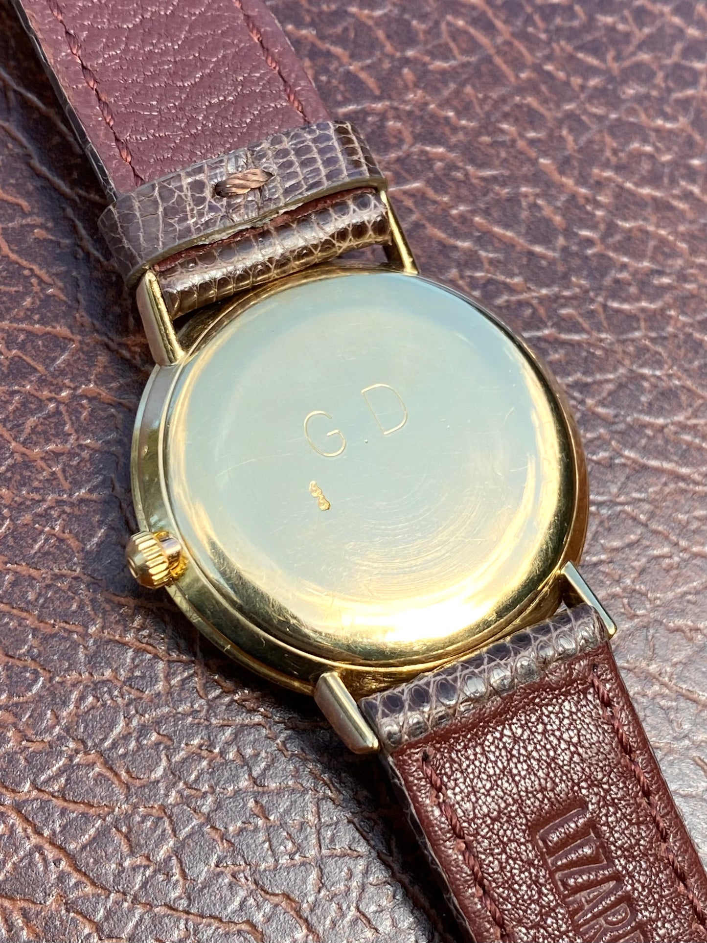 Omega 18K Or Jaune 750/1000 Montre Vintage Mécanique Cal.601 Réf.1031 - 1971