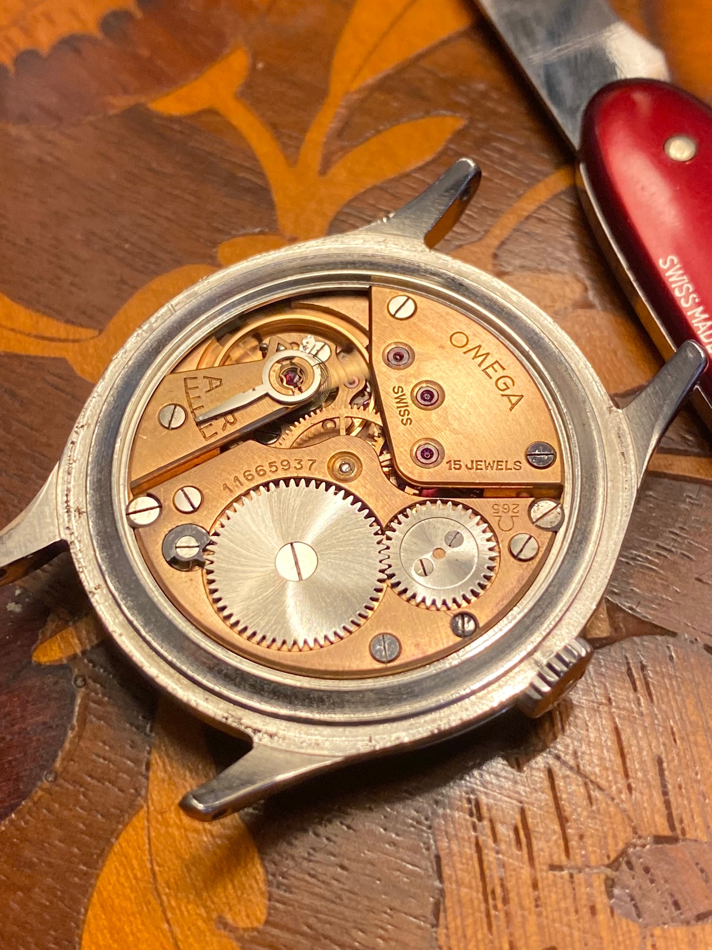 Omega Jumbo 37,8mm Montre Vintage Mécanique Cal.265 Réf.2181-3 - 1949