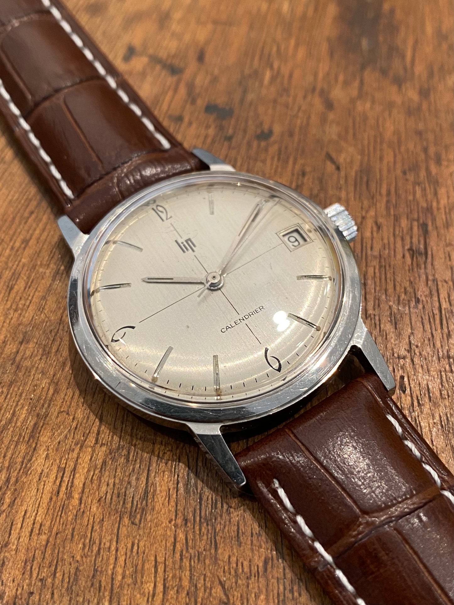 LIP Calendrier R136F Montre Vintage Mécanique 1960