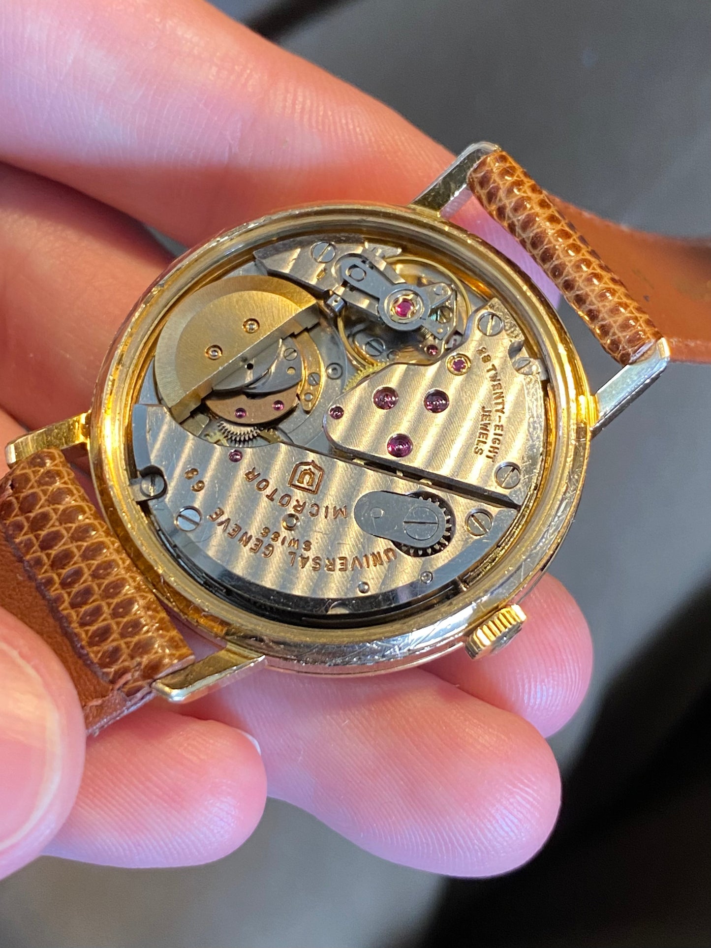 Universal Polerouter Genève Montre Vintage Automatic Microtor 1960
