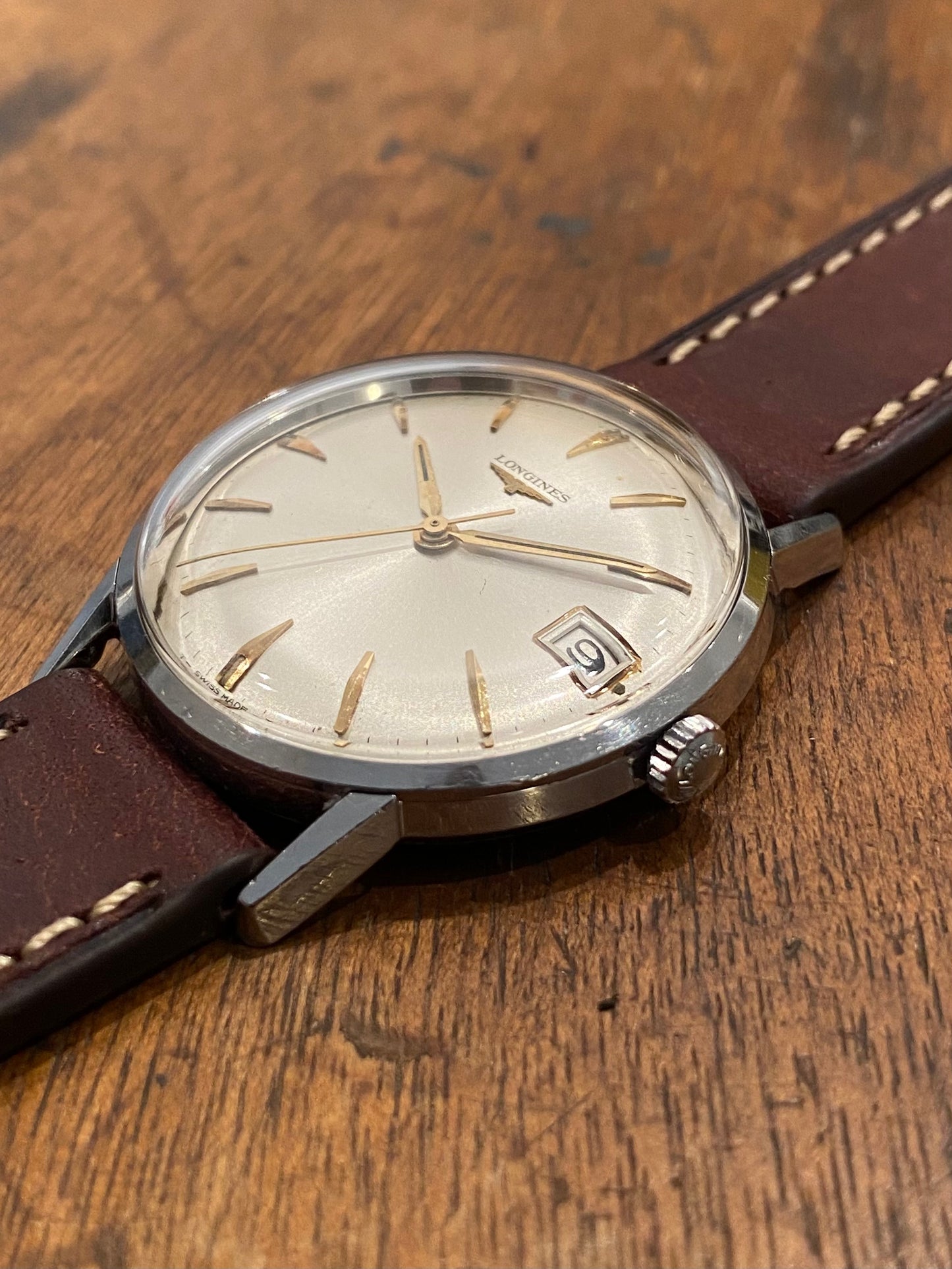 LONGINES Montre Vintage Mécanique Date Cal.701 1960