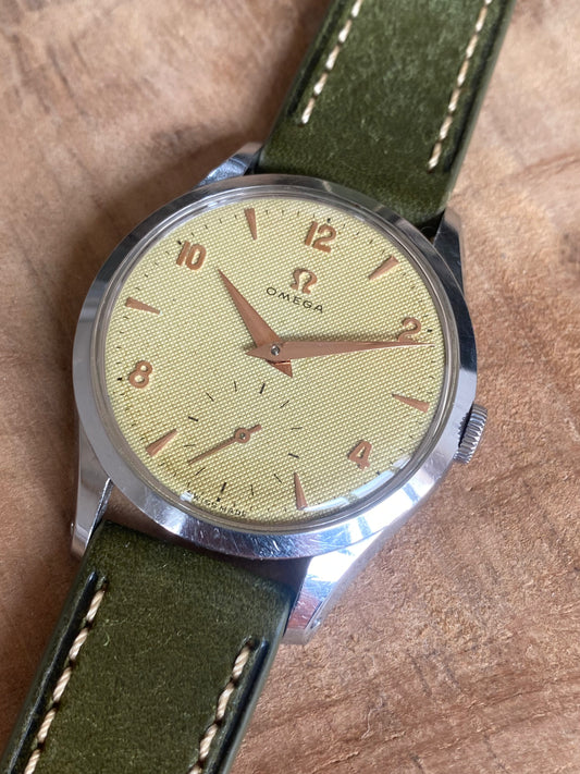 Omega Cadran Nid d’Abeille Cal.266 Montre Vintage Mécanique 2750-3 - 1953