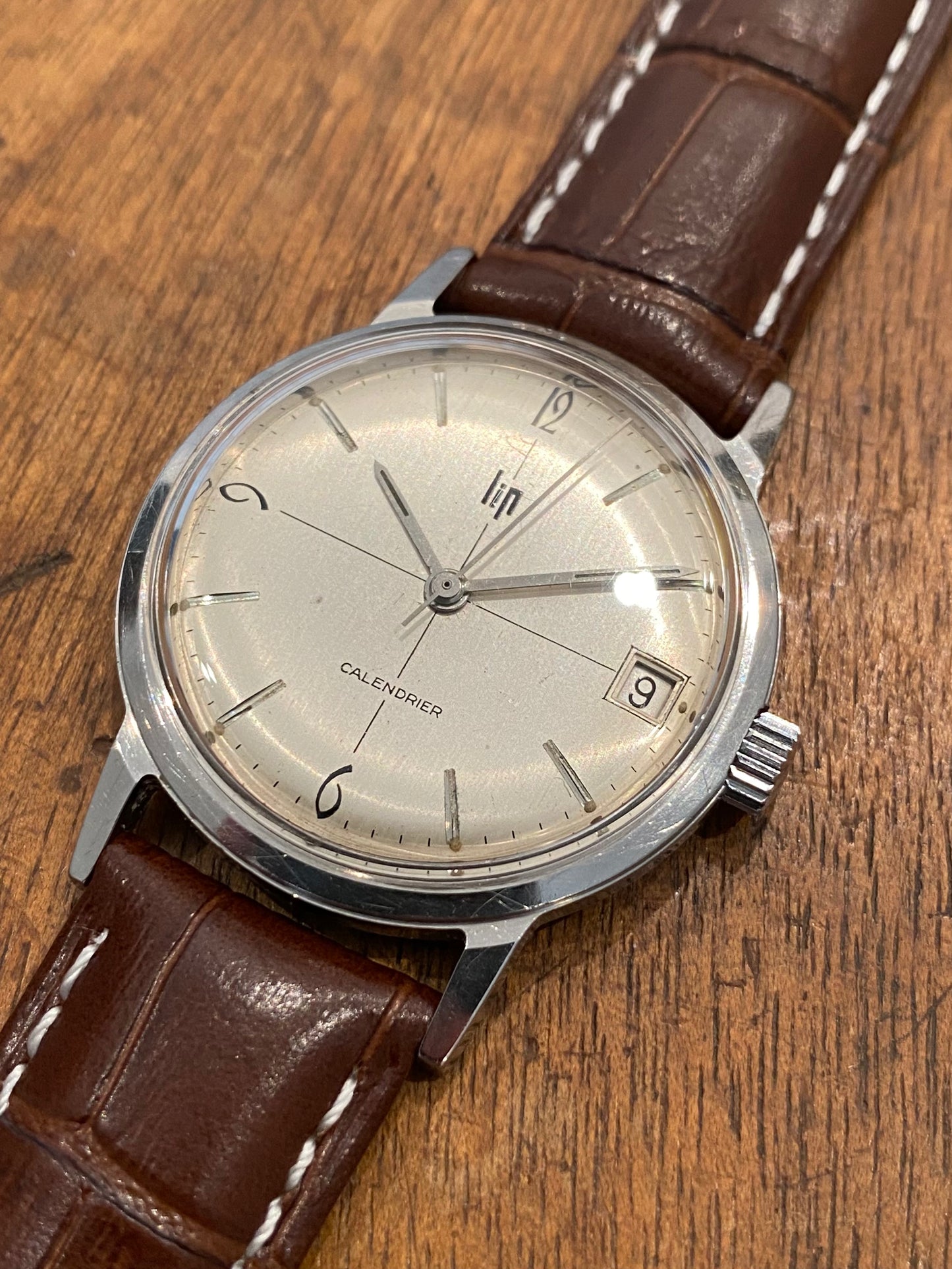 LIP Calendrier R136F Montre Vintage Mécanique 1960