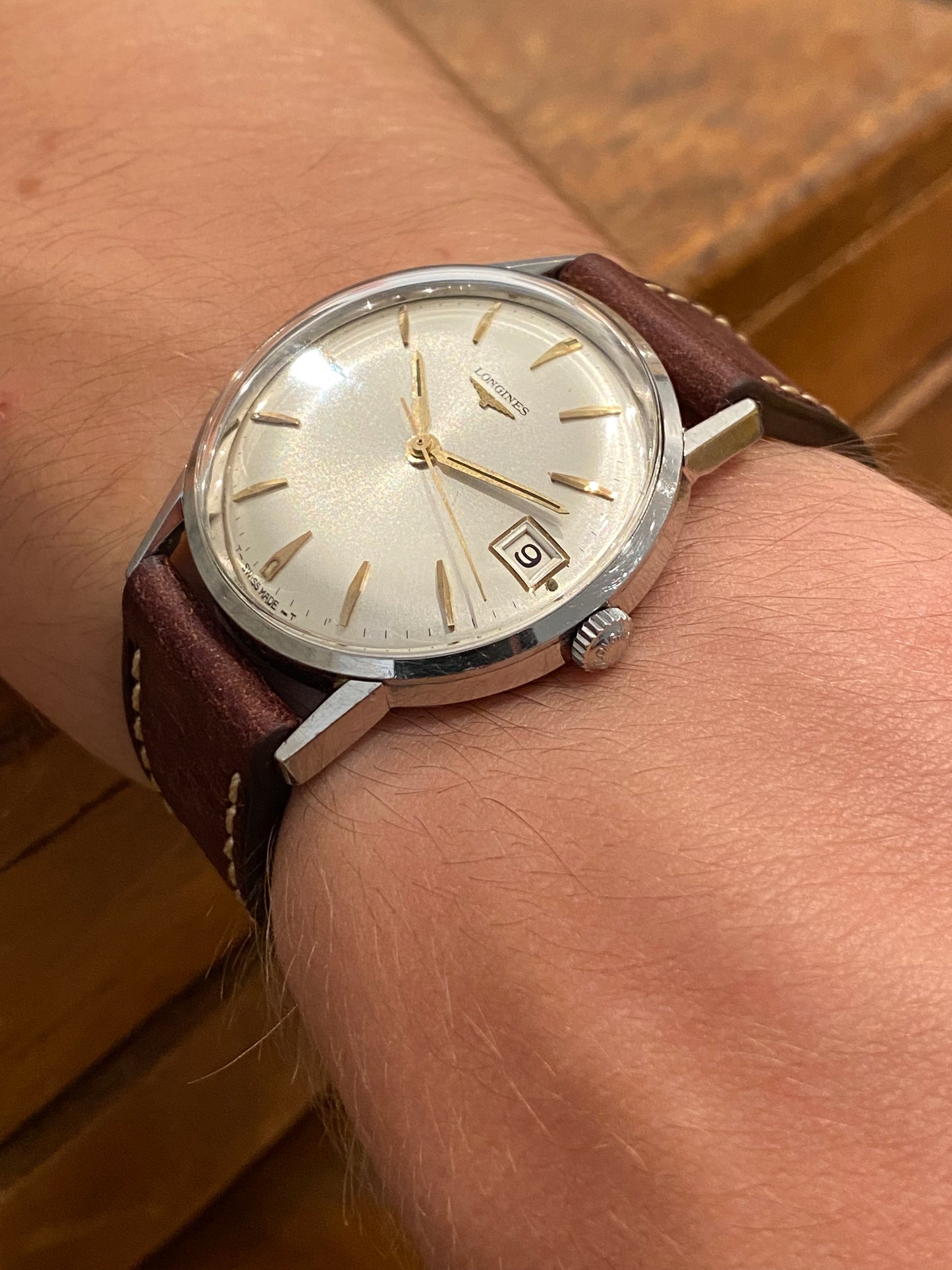 LONGINES Montre Vintage Mécanique Date Cal.701 1960