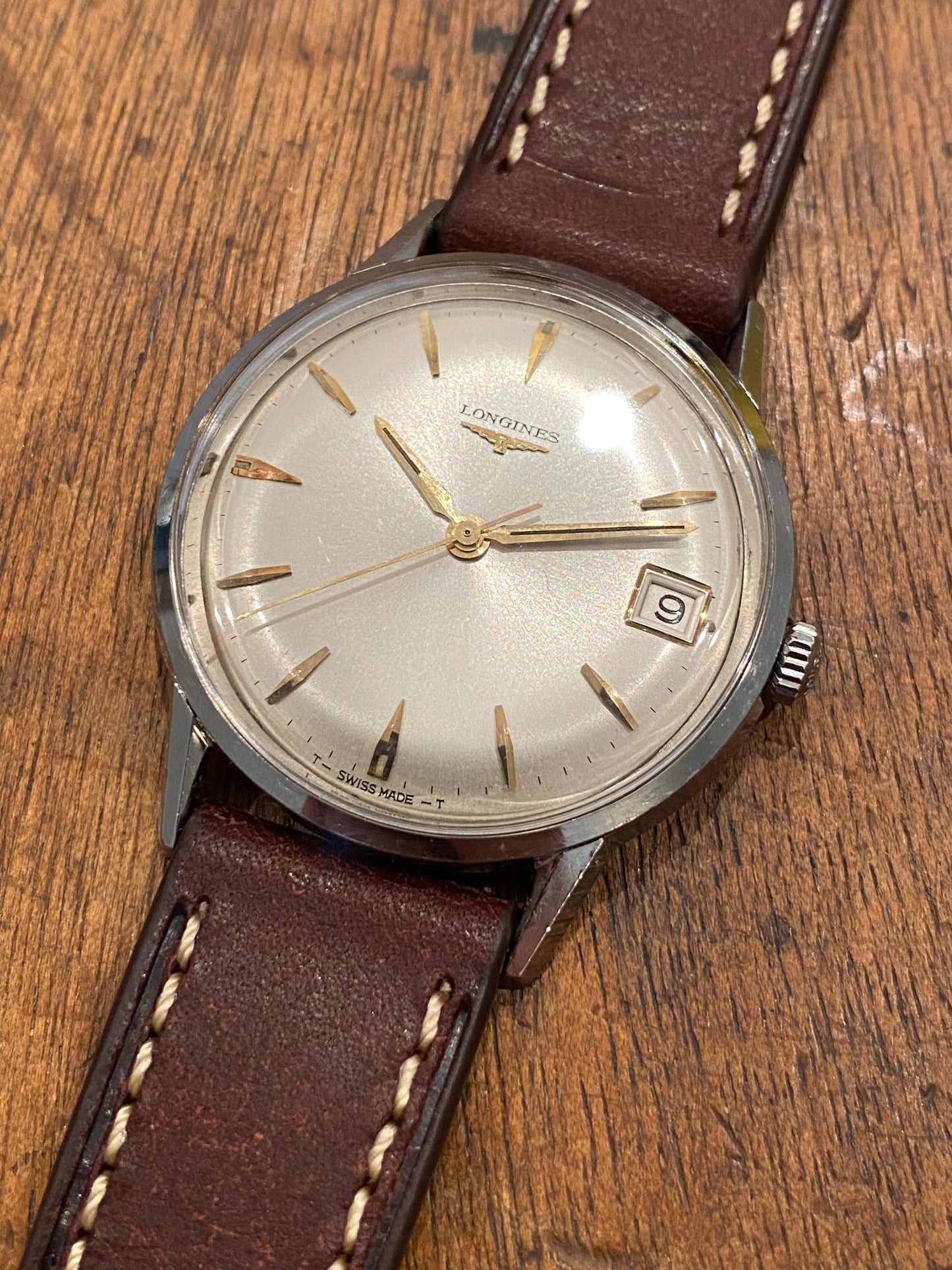 LONGINES Montre Vintage Mécanique Date Cal.701 1960
