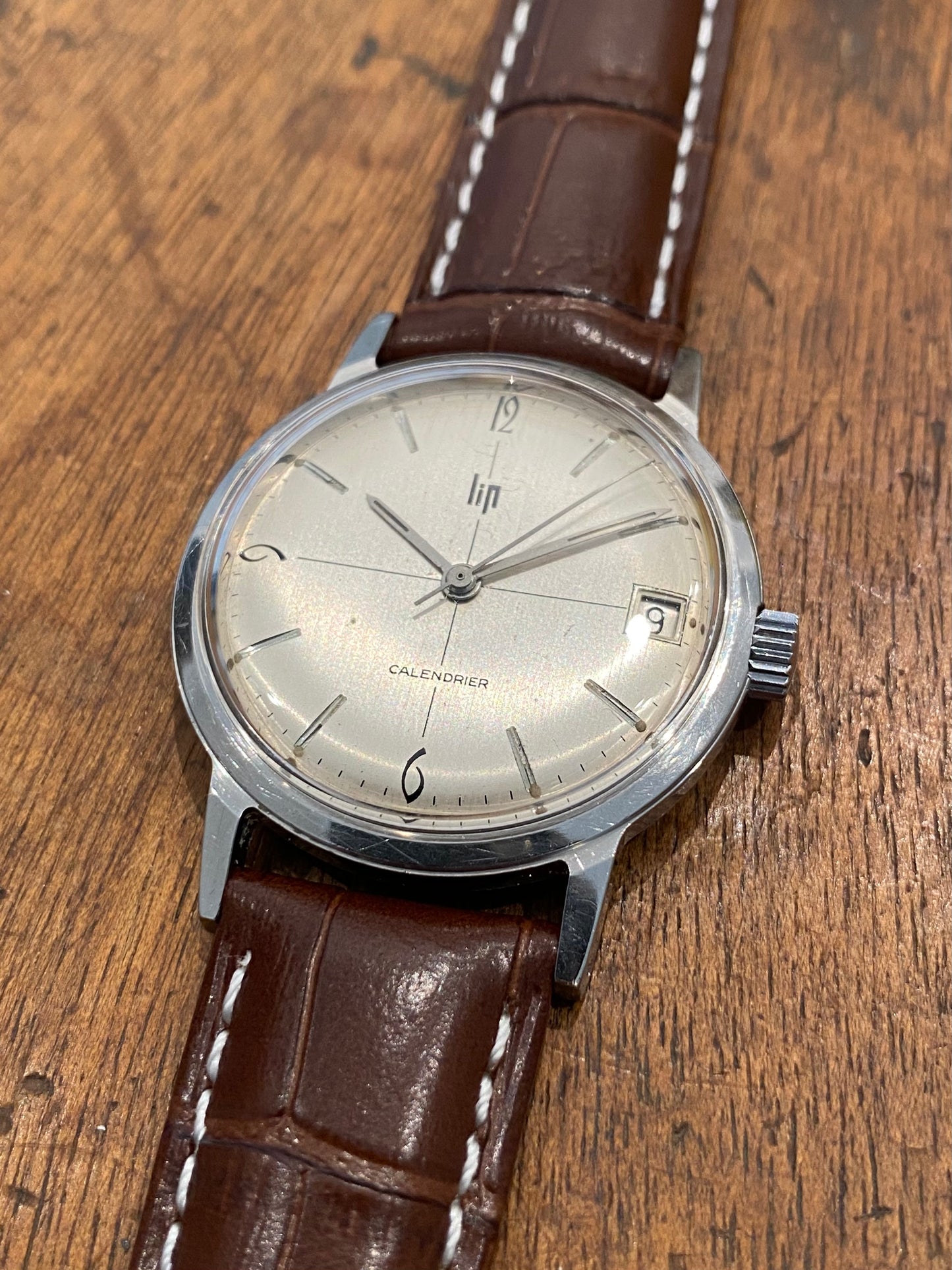 LIP Calendrier R136F Montre Vintage Mécanique 1960
