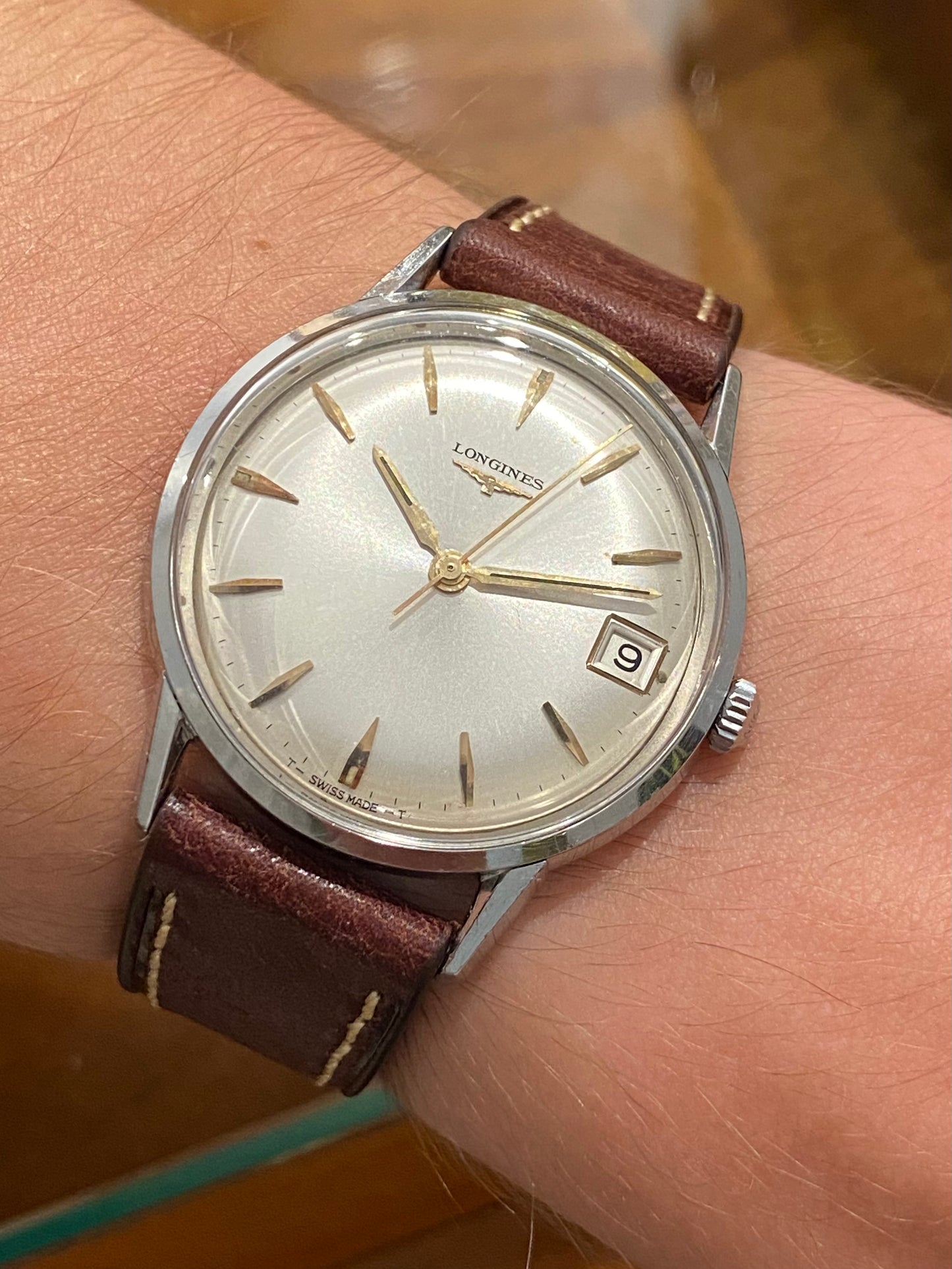 LONGINES Montre Vintage Mécanique Date Cal.701 1960