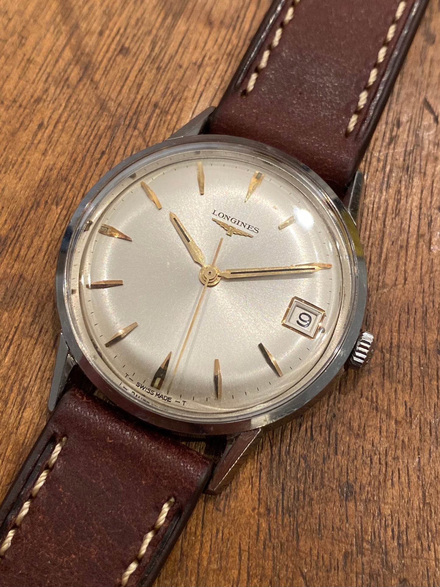 LONGINES Montre Vintage Mécanique Date Cal.701 1960