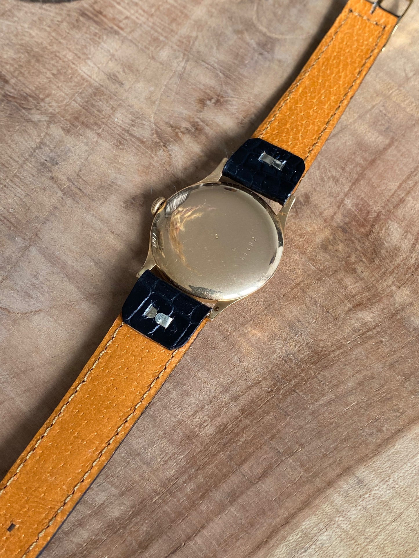 Zenith Or 18K Montre Vintage Mécanique 1950