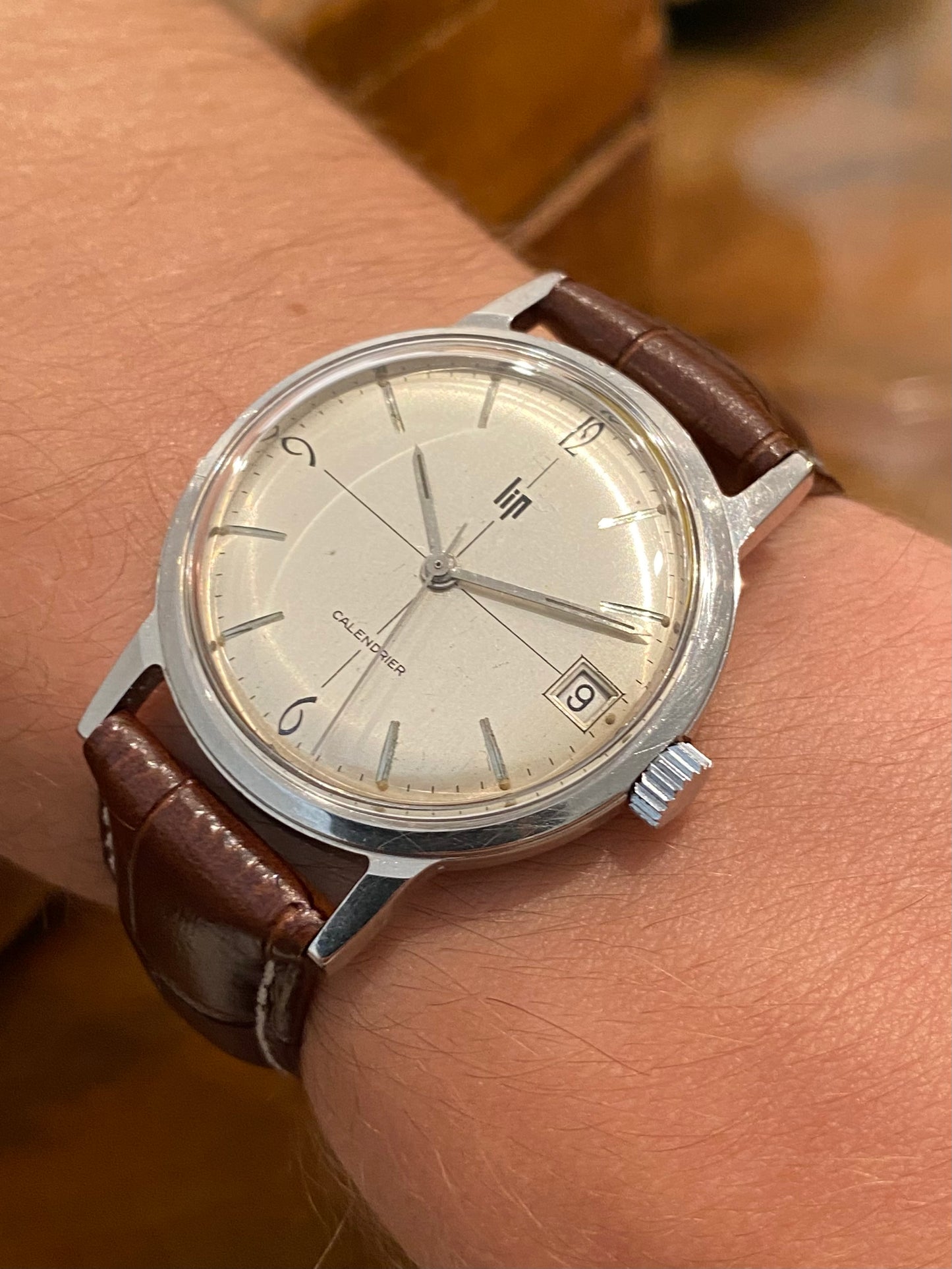 LIP Calendrier R136F Montre Vintage Mécanique 1960