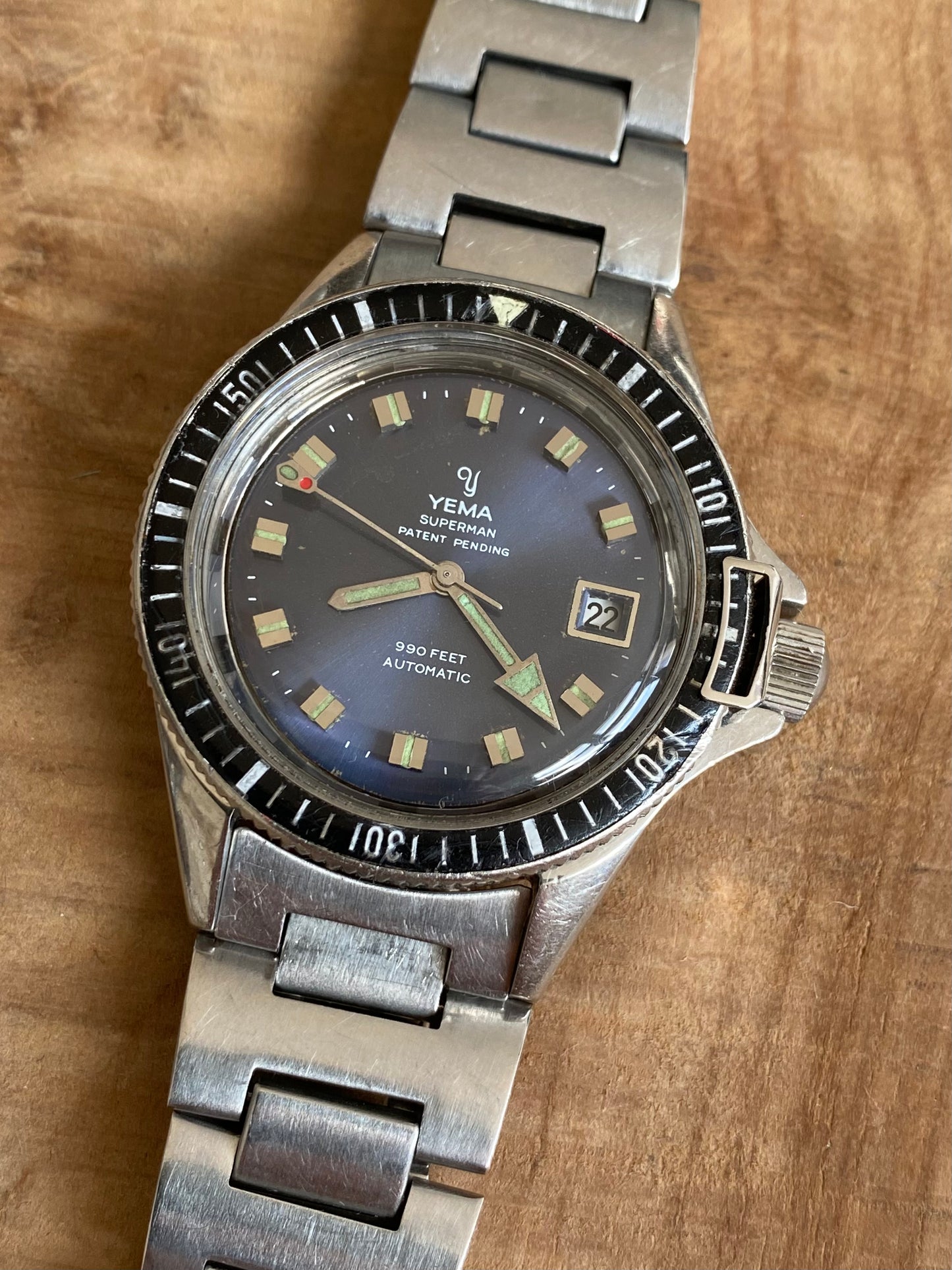 Yema Superman 24.11.17 Montre Vintage Automatic 1970
