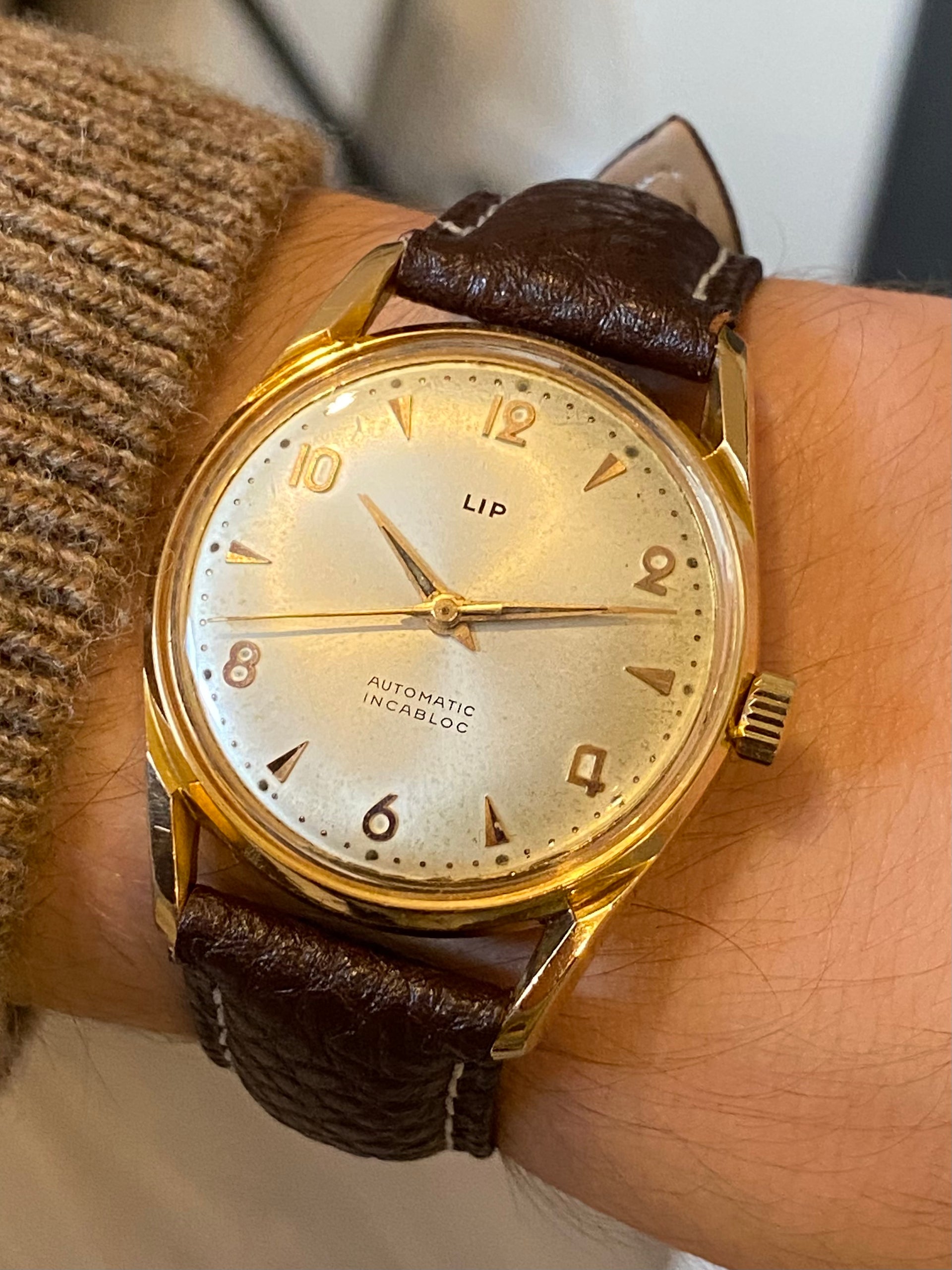 MONTRE LIP DIAM. 27.60 mm UN ANCIEN CADRAN EN METAL | UK MONTRE LIP DIAM. 27.60 mm UN ANCIEN CADRAN EN METAL | UK