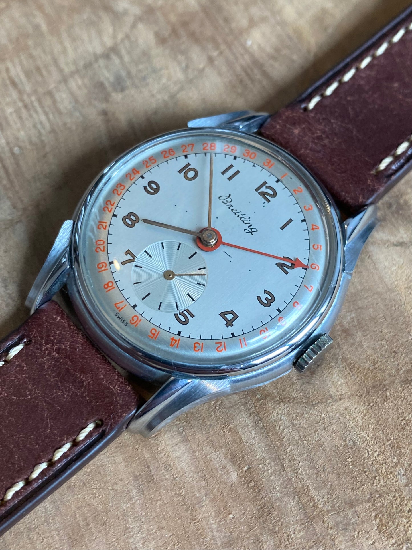 Breitling Calendrographe Datora Montre Vintage Mécanique 1950